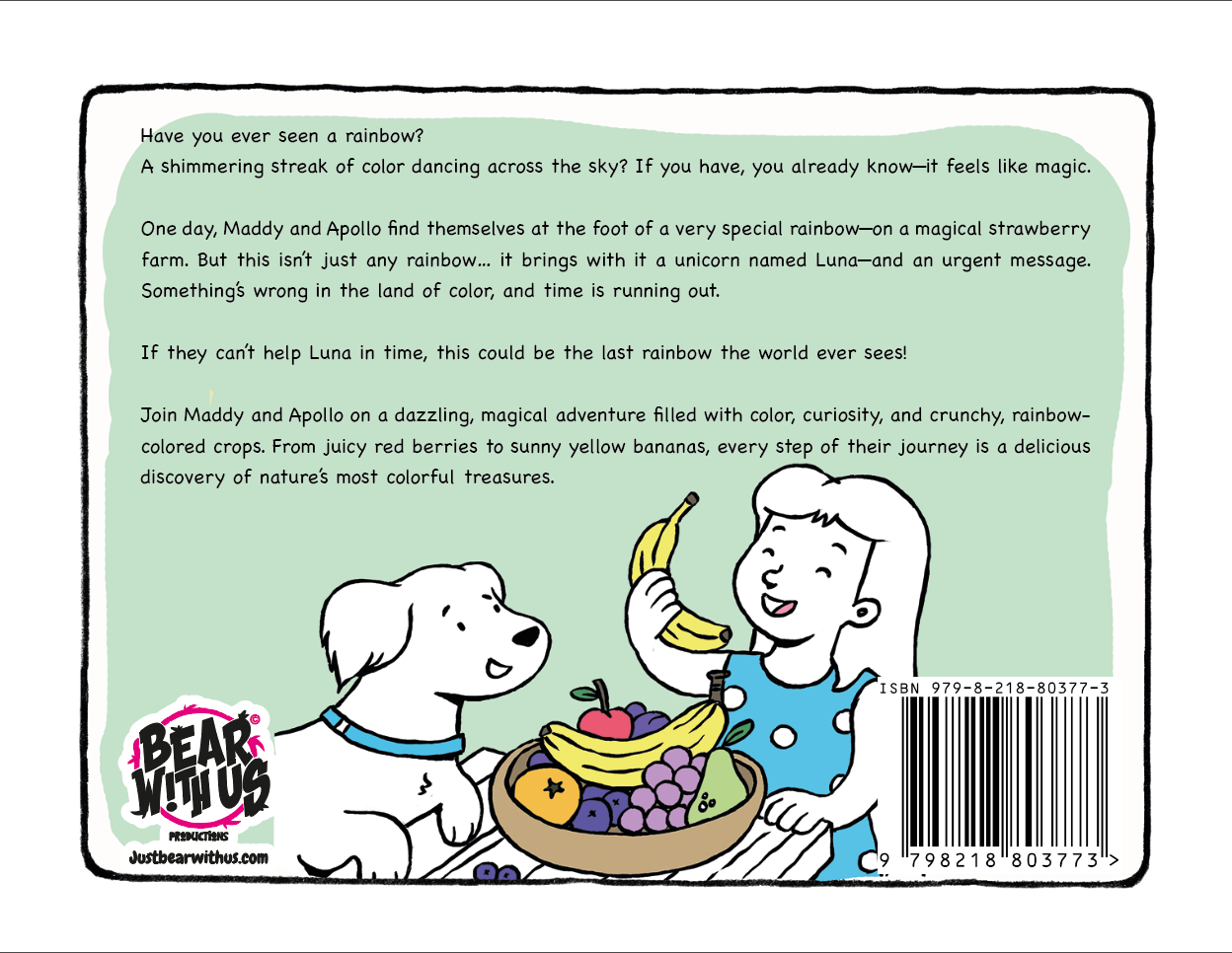 Maddy & Apollo’s Magical Unicorn Adventure coloring book for kids ages 4–9 — educational, story-based activity book teaching kindness, wellness, and creativity.