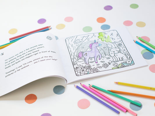 Maddy & Apollo’s Magical Unicorn Adventure Coloring Book